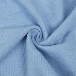 Ткань Футер 3-х нитка, Петля, цвет Светло-Голубой (на отрез)  в Черкесске