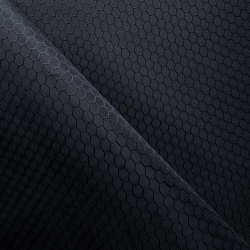Ткань Оксфорд 300D PU Рип-Стоп СОТЫ, цвет Черный (на отрез)  в Черкесске