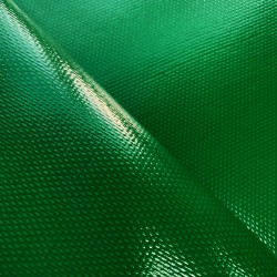 Ткань ПВХ 600 гр/м2 плотная (Ширина 1,5м), цвет Зелёный (на отрез) в Черкесске