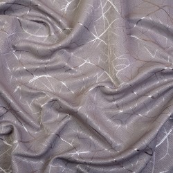 Ткань Блэкаут для штор светозатемняющая 75% (Ширина 280см) &quot;Ледовое тиснение цвет Серый&quot; (на отрез) в Черкесске