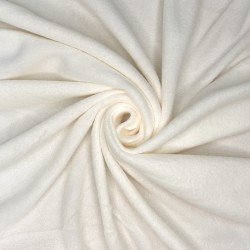 Ткань Флис Односторонний 130 гр/м2 (Ширина 150см), цвет Кремовый (на отрез) в Черкесске