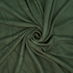 Ткань Флис Односторонний 130 гр/м2, цвет Темный хаки (на отрез)  в Черкесске