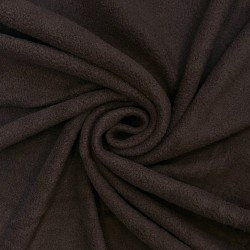 Ткань Флис Односторонний 180 гр/м2 (Ширина 150см), цвет Коричневый (на отрез) в Черкесске