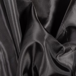 Ткань подкладочная Таффета 190Т (Ширина 150см), цвет Черный (на отрез) в Черкесске