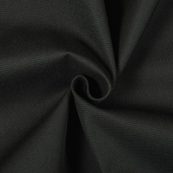 Ткань Канвас 35/65 (Ширина 150см), цвет Черный (на отрез) в Черкесске