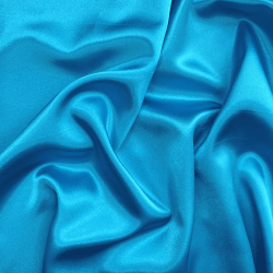 Ткань Атлас-сатин (Ширина 150см), цвет Голубой (на отрез) в Черкесске