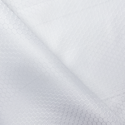 Ткань Оксфорд 300D PU Рип-Стоп СОТЫ, цвет Белый (на отрез)  в Черкесске