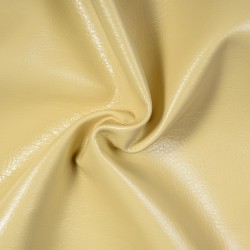 Ткань Дерматин (Кожзам) для мебели (Ширина 138см), цвет Кремовый (на отрез) в Черкесске