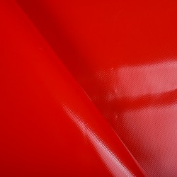 Ткань ПВХ 450 гр/м2, Красный (на отрез)  в Черкесске