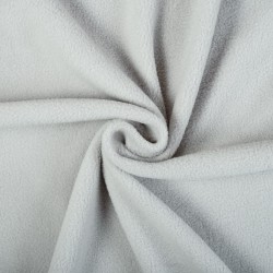 Ткань Флис Односторонний 180 гр/м2 (Ширина 150см), цвет Светло-Серый (на отрез) в Черкесске