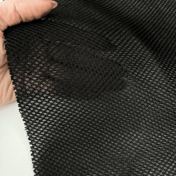 Сетка 3D трехслойная Air mesh 165 гр/м2, цвет Черный (на отрез)  в Черкесске